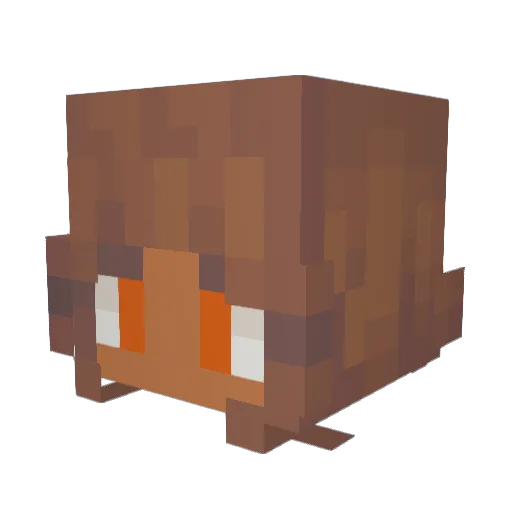 NattyNuke Minecraft avatar head, 3D render