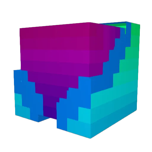Nattycan Minecraft avatar head, 3D render