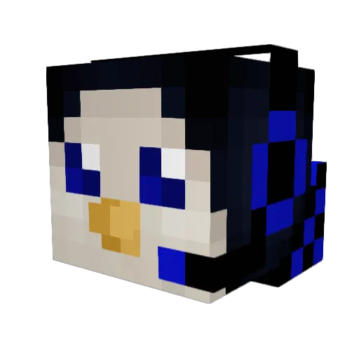 Nattynat1 Minecraft avatar head, 3D render