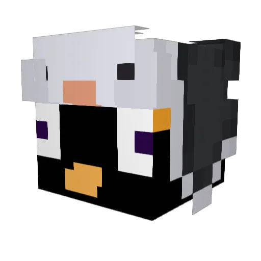 NatuerlichNeo Minecraft avatar head, 3D render