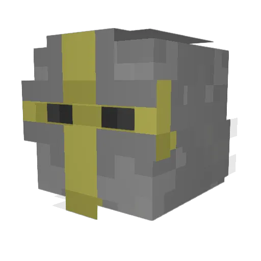 NaturalLeo Minecraft avatar head, 3D render