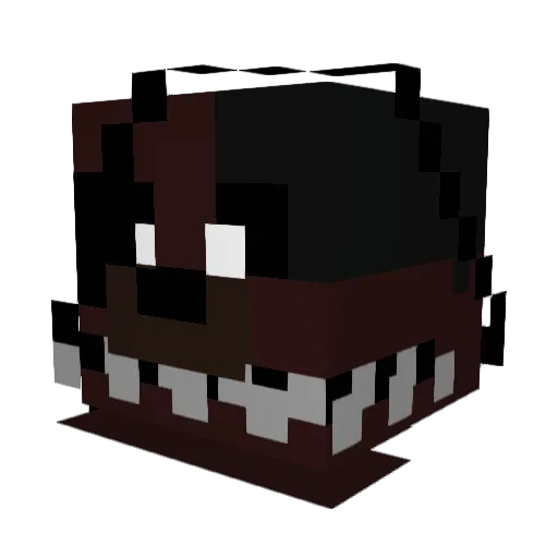 NaturalPvP_ Minecraft avatar head, 3D render