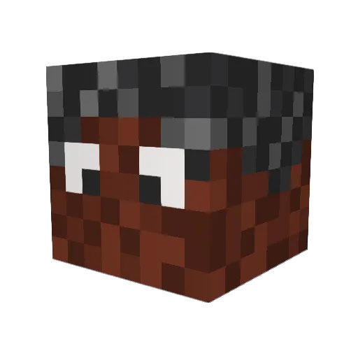 Naturally_broman Minecraft avatar head, 3D render