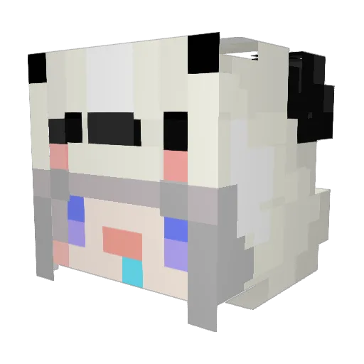 Nature_Devil Minecraft avatar head, 3D render