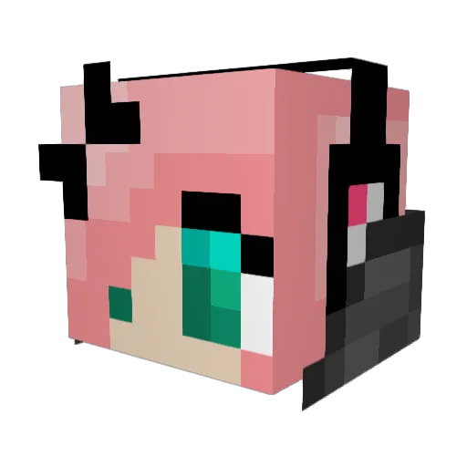 Naturegurl124 Minecraft avatar head, 3D render
