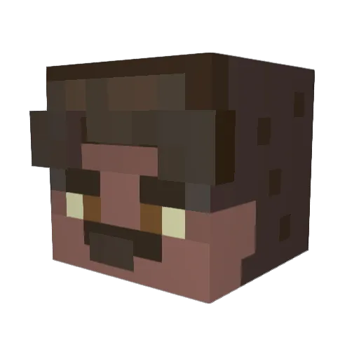 Natureguy23 Minecraft avatar head, 3D render