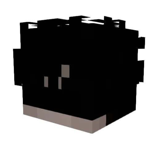 NatuuXy Minecraft avatar head, 3D render