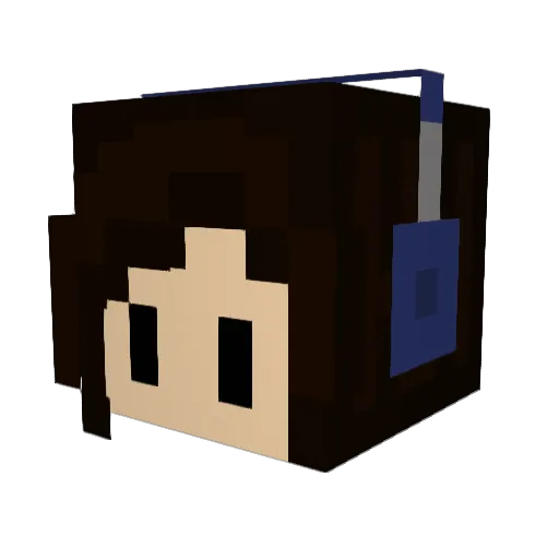 Naty_1707 Minecraft avatar head, 3D render