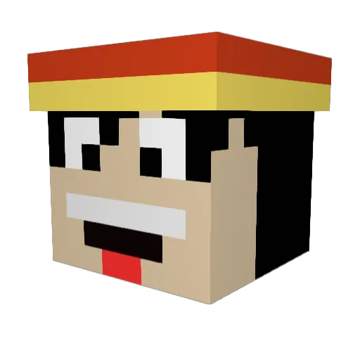 Natzu8221 Minecraft avatar head, 3D render