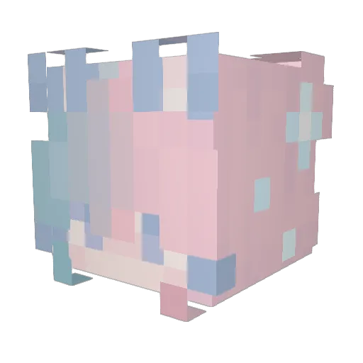 Natzumy Minecraft avatar head, 3D render