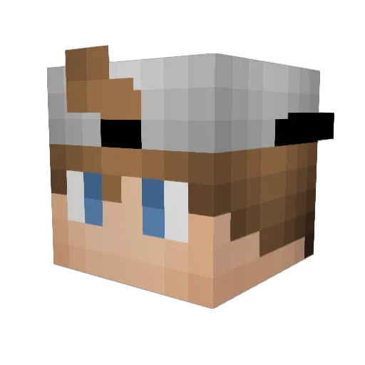 Naud22 Minecraft avatar head, 3D render