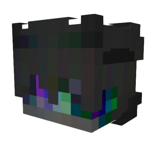 Naugget Minecraft avatar head, 3D render