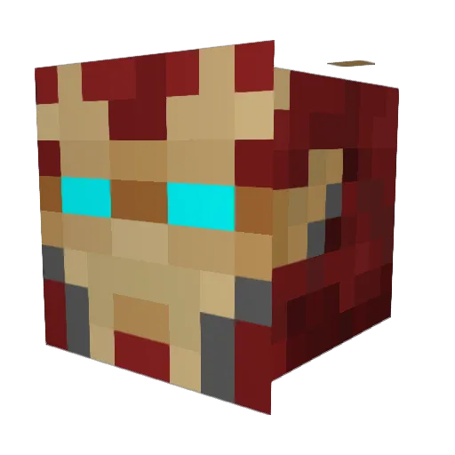 NaugherS Minecraft avatar head, 3D render