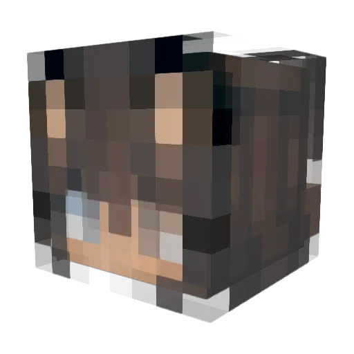 NaughtyDragon Minecraft avatar head, 3D render