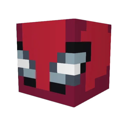 Nauh_34 Minecraft avatar head, 3D render