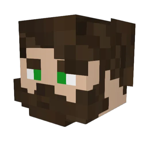 Naui99 Minecraft avatar head, 3D render