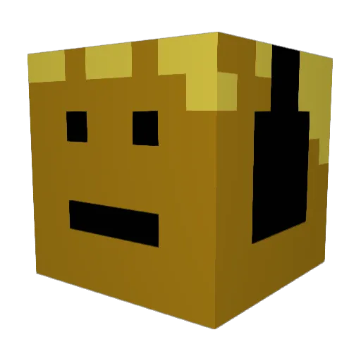 Naumal Minecraft avatar head, 3D render