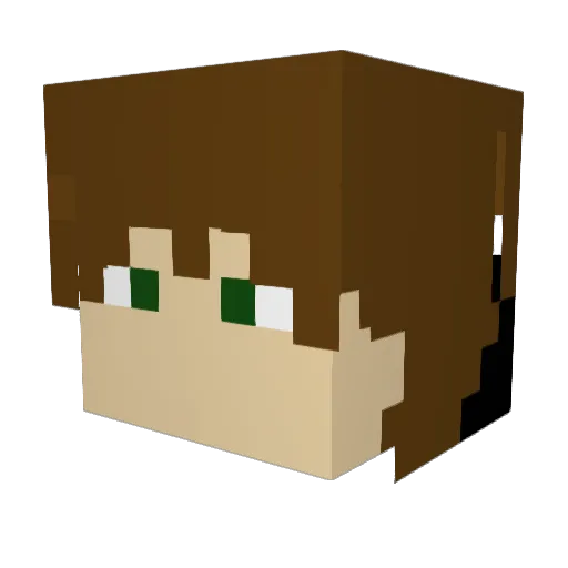 Naun0021 Minecraft avatar head, 3D render