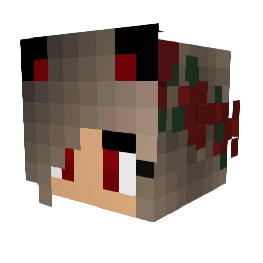 Nausicaa_1 Minecraft avatar head, 3D render