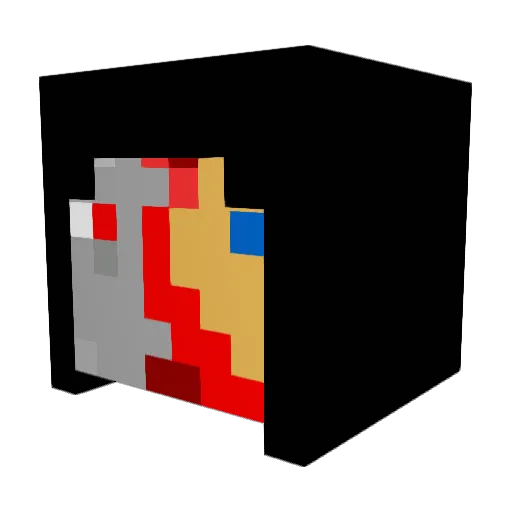 Nautclif Minecraft avatar head, 3D render