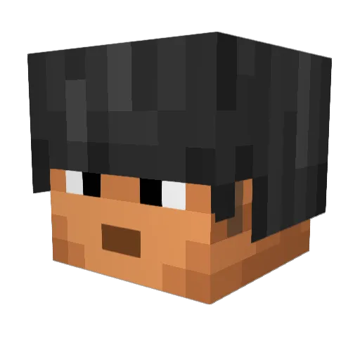 NautilusCHN Minecraft avatar head, 3D render