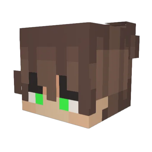 NautilusKaze_ Minecraft avatar head, 3D render