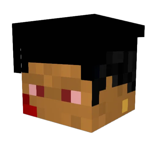 Nav3n11 Minecraft avatar head, 3D render