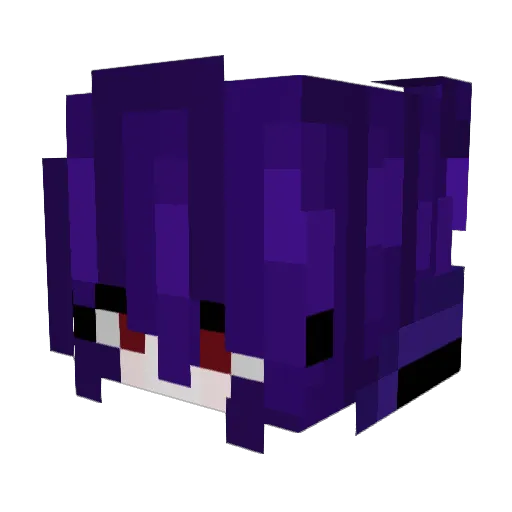 Nav_q Minecraft avatar head, 3D render