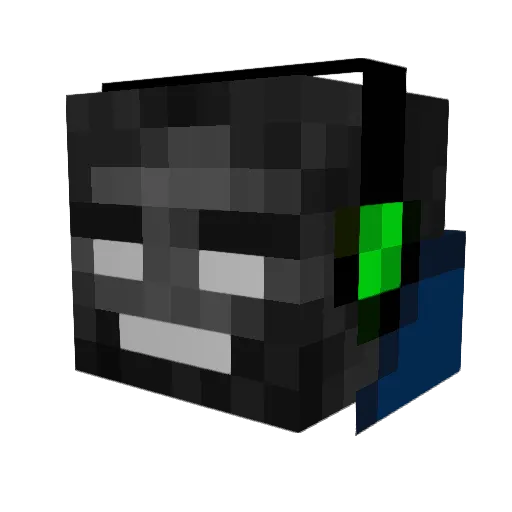 Nava24 Minecraft avatar head, 3D render