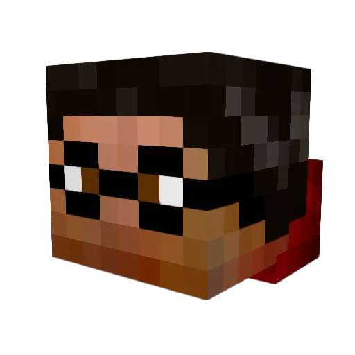 Navajo_Joe Minecraft avatar head, 3D render