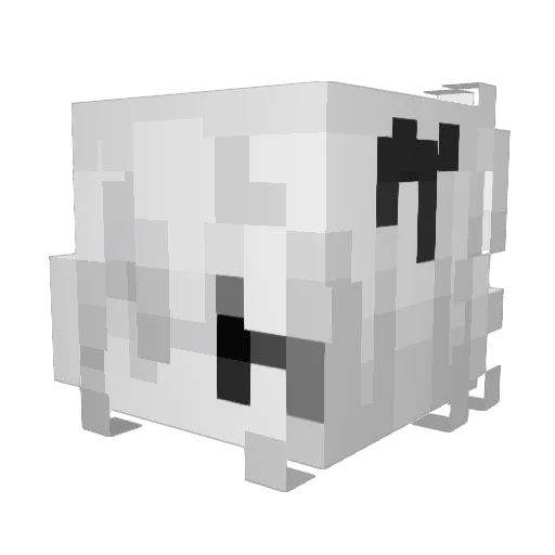 Navakub Minecraft avatar head, 3D render