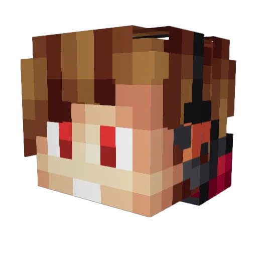 Navamins Minecraft avatar head, 3D render