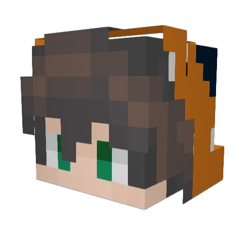 NavanXD Minecraft avatar head, 3D render