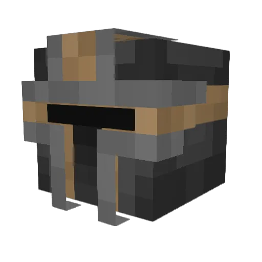 Navarelus Minecraft avatar head, 3D render