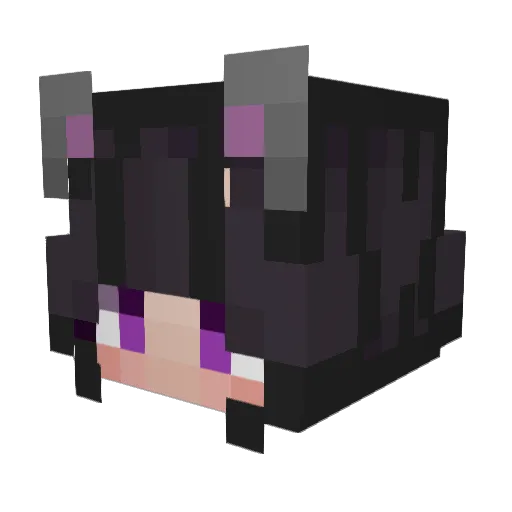 Navashin Minecraft avatar head, 3D render