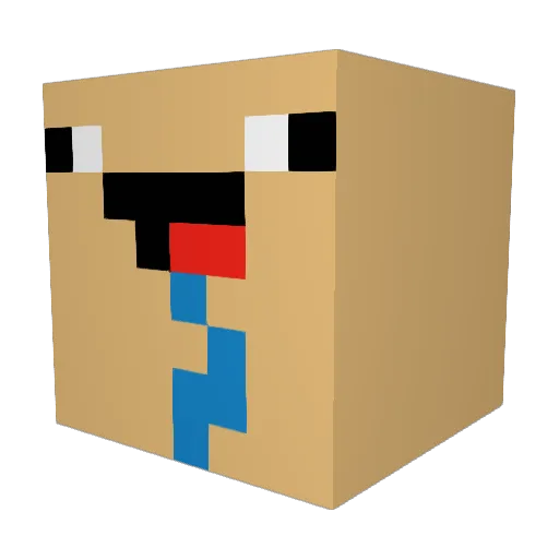 Navatoo Minecraft avatar head, 3D render