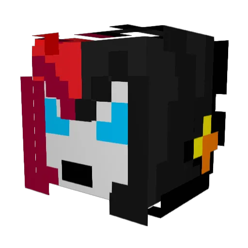 NaveWindree Minecraft avatar head, 3D render