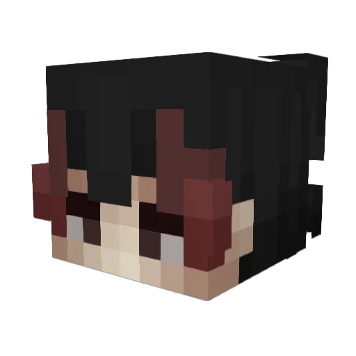NaveedM Minecraft avatar head, 3D render