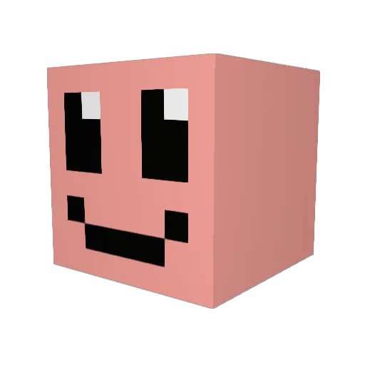 Naveenth Minecraft avatar head, 3D render
