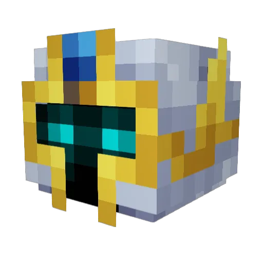 Navel92 Minecraft avatar head, 3D render