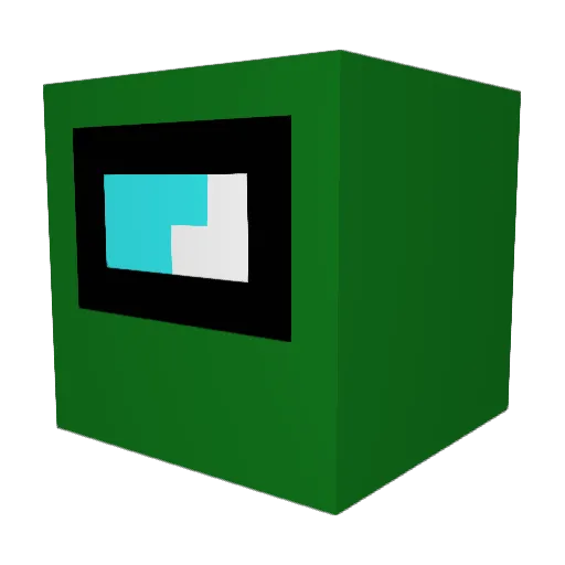 Naver_kanetv8 Minecraft avatar head, 3D render