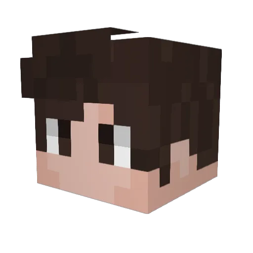 Navetier2 Minecraft avatar head, 3D render