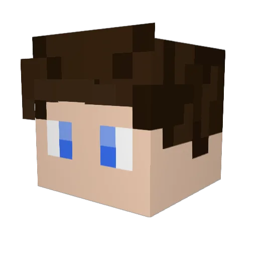 Navexxx Minecraft avatar head, 3D render
