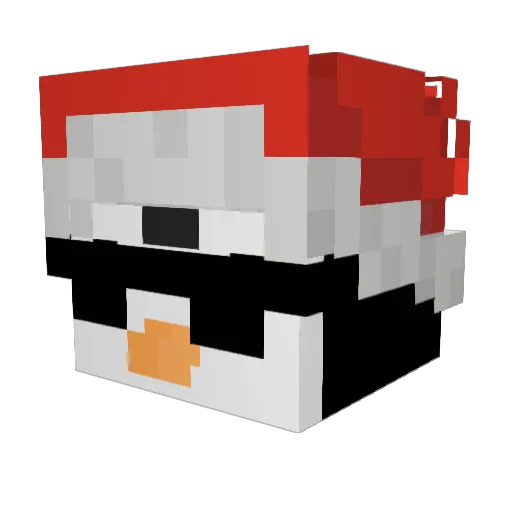 Navi_WATERMELON Minecraft avatar head, 3D render