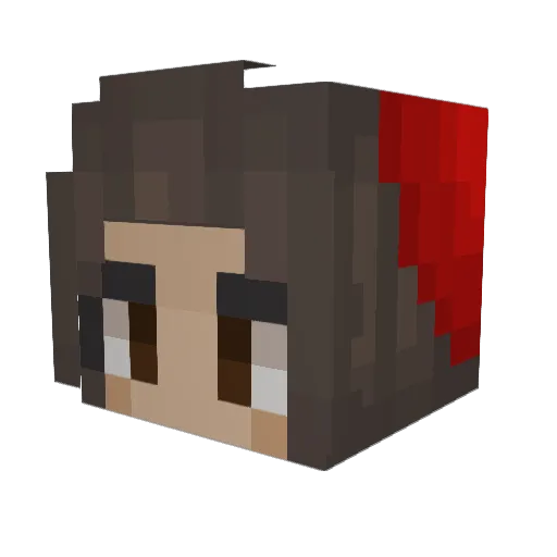Navicait Minecraft avatar head, 3D render