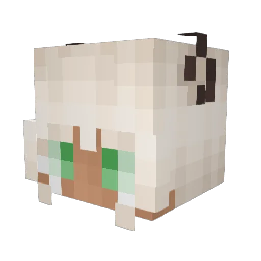 Navinx6 Minecraft avatar head, 3D render