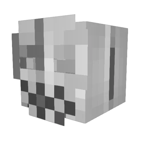 NavisSskull Minecraft avatar head, 3D render