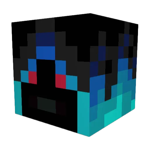 Navne Minecraft avatar head, 3D render