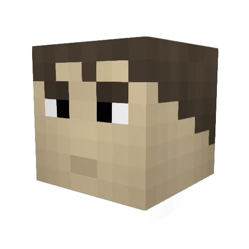 NavorWright Minecraft avatar head, 3D render