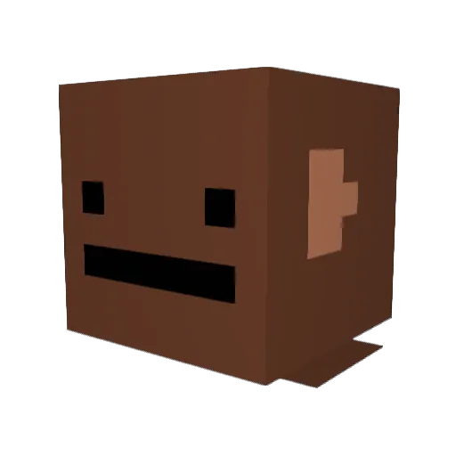 Navss2Chopped Minecraft avatar head, 3D render